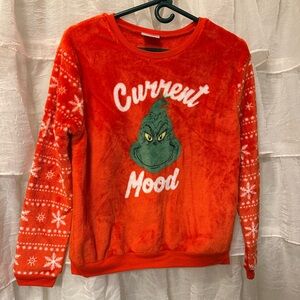 Red Women’s Grinch 'Current Mood' Sweater